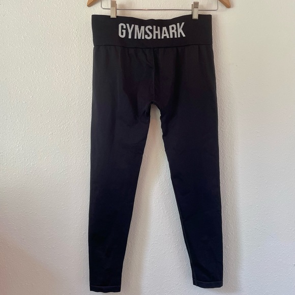 GYMSHARK Flex High Waisted Black Leggings- Medium - Picture 4 of 9